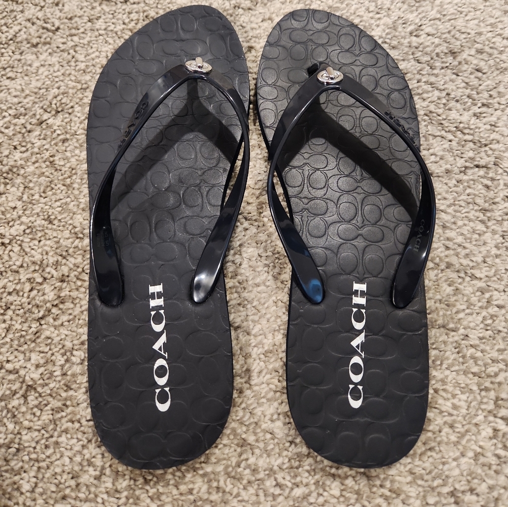 Coach sandals (Navy blue)